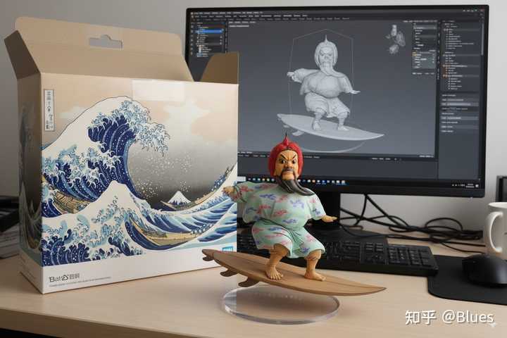 岷江冲浪里-手办