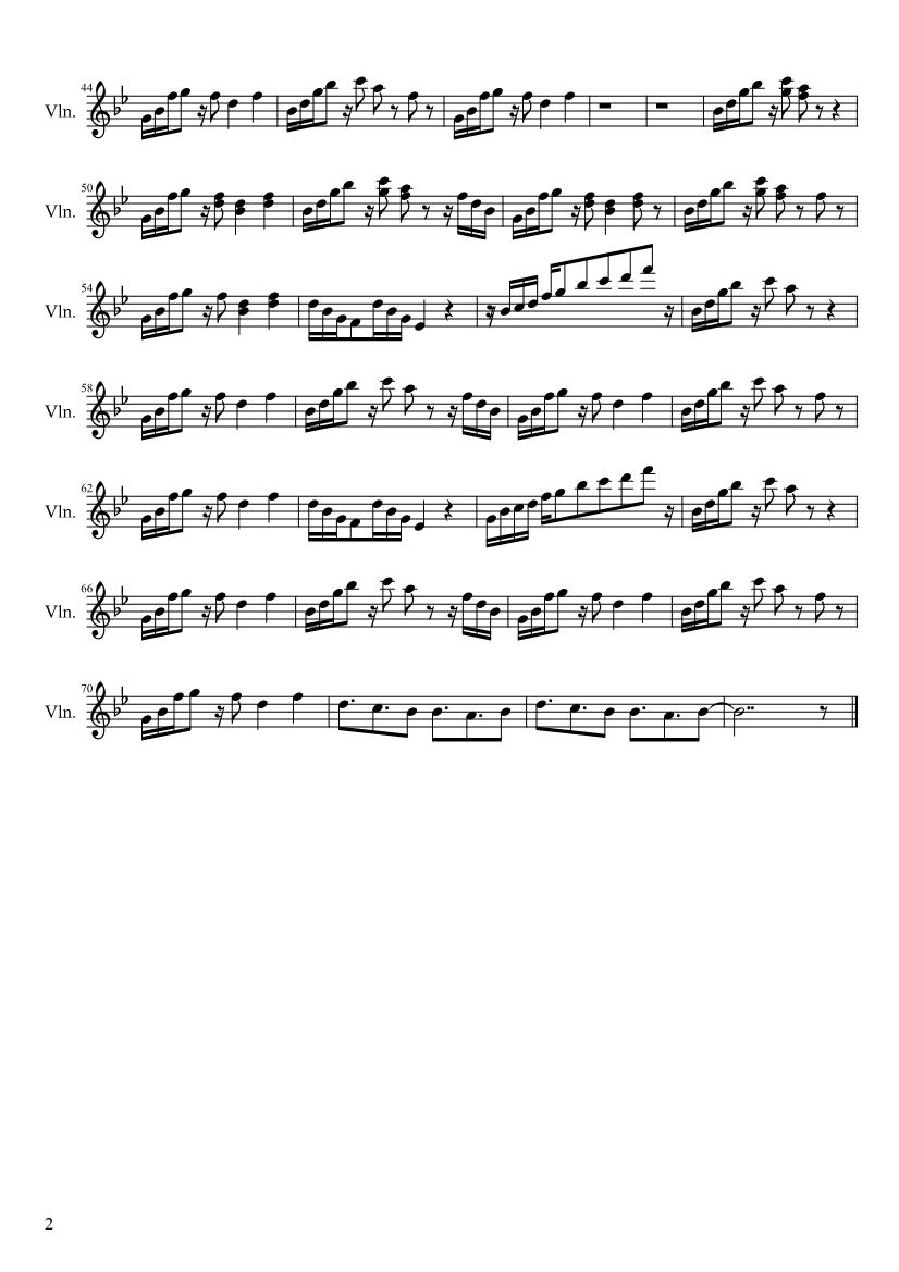 请问哪位大神可以提供ratherbe的小提琴曲谱