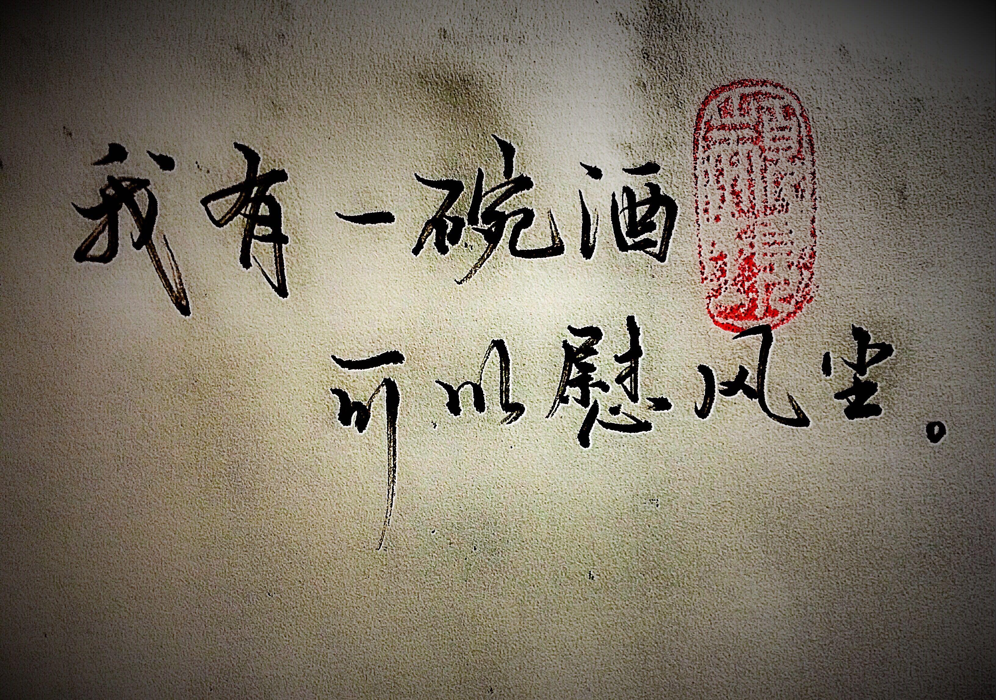 如何续写我有一壶酒足以慰风尘