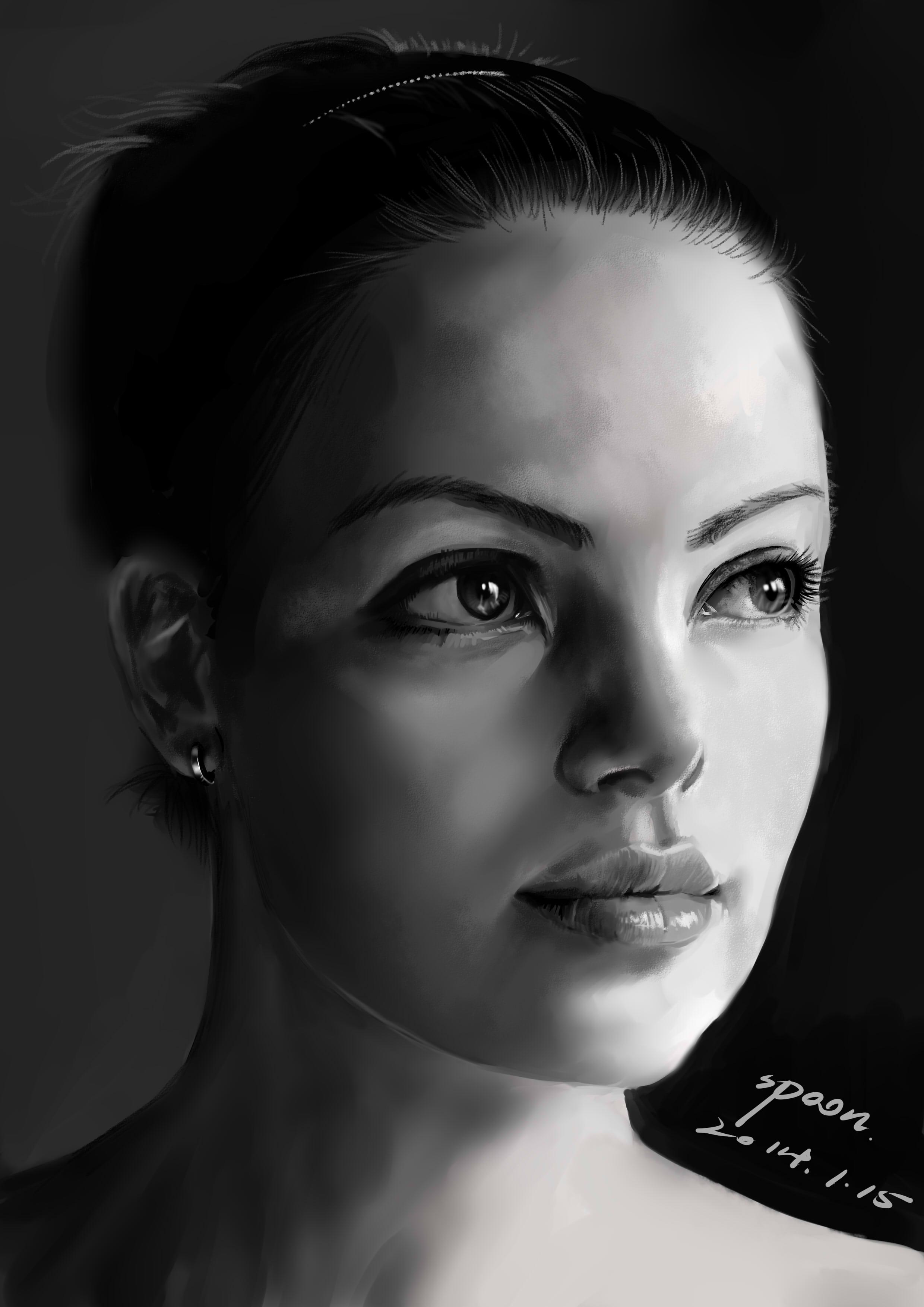 怎样用ps画一张人物肖像