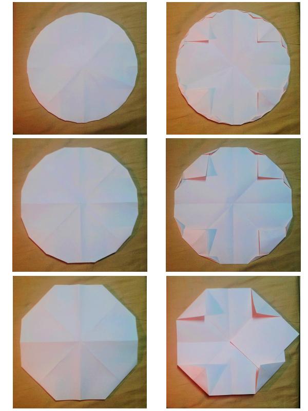 如何把一张方形的纸折出一个圆形(不允许裁剪)?