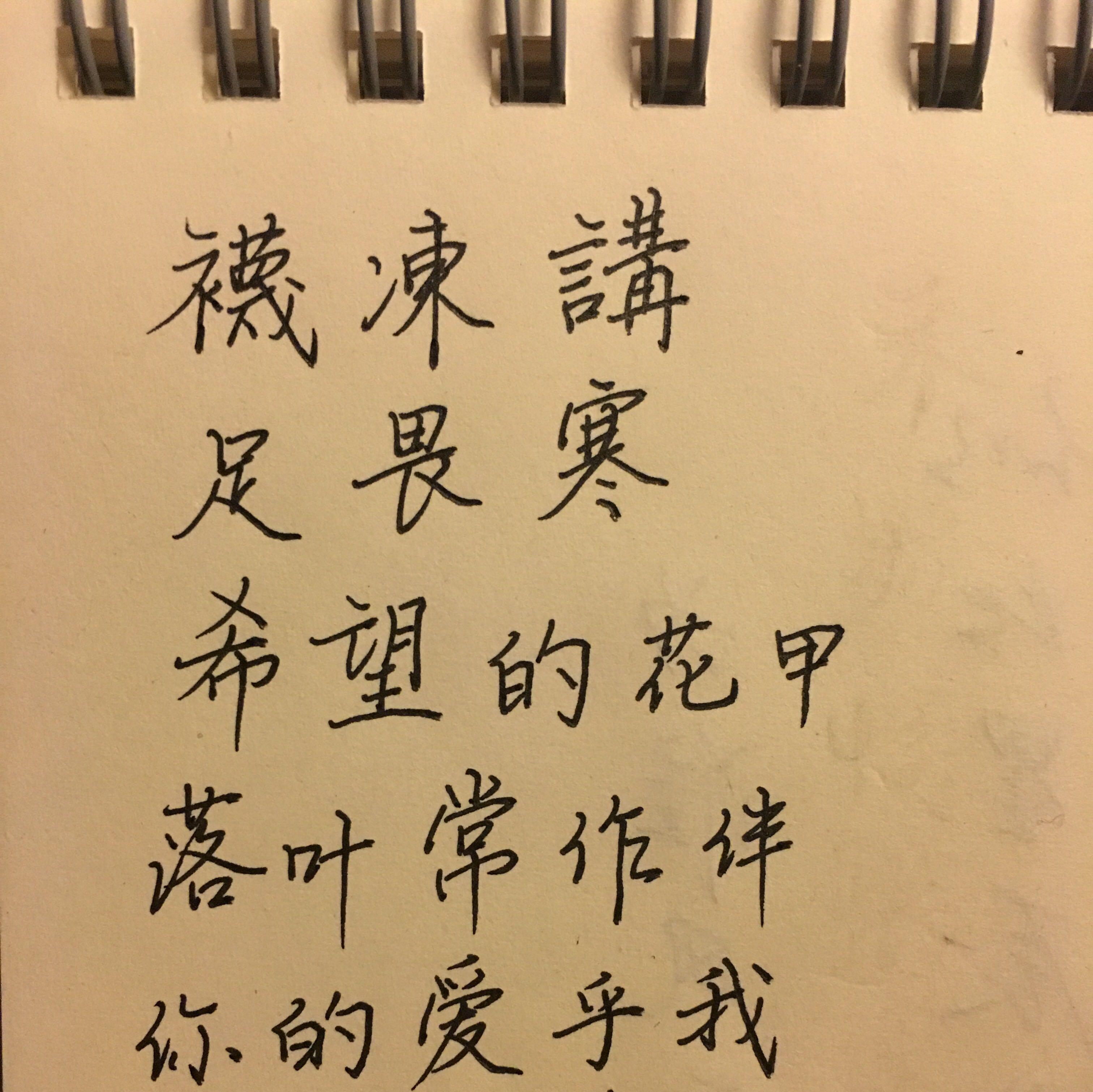 这个繁体该如何手写好看