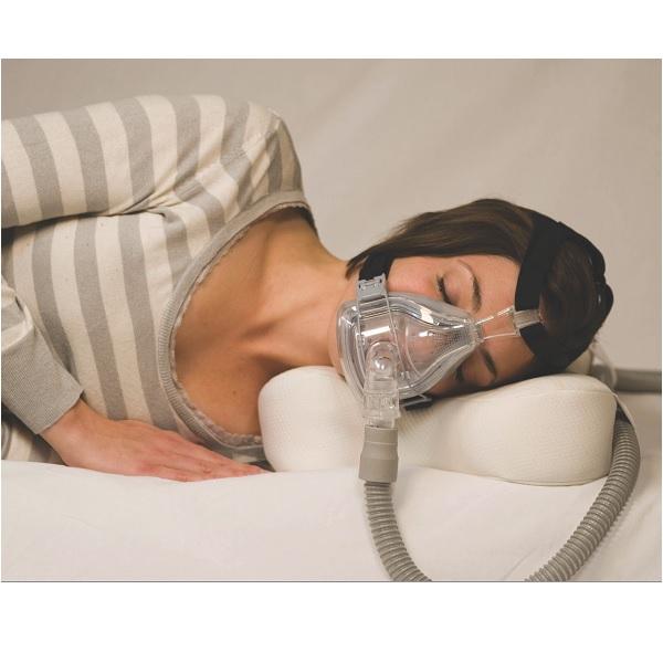 睡眠呼吸暂停戴呼吸机后,面罩尤其是大管子弄得人睡不好觉,睡着转身会