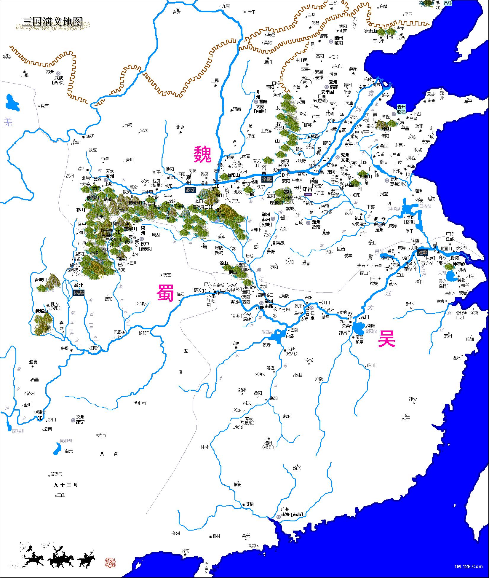 哪里有逐年变化的三国高清地图？亦或着每段时期的高清地图？