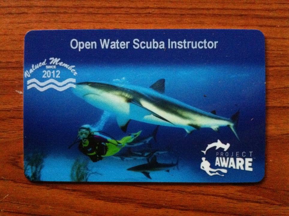 padi潜水证的projectaware纪念卡和标准卡有什么区别
