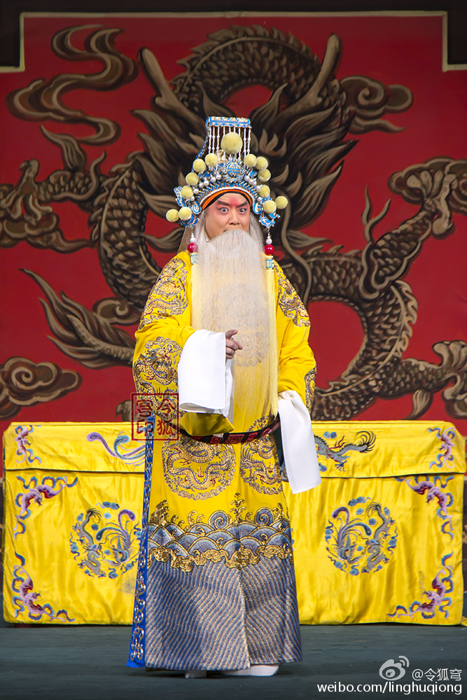 想问一下京剧戏服中的蟒衣有直立蟒水,弯立水,怎么分的?