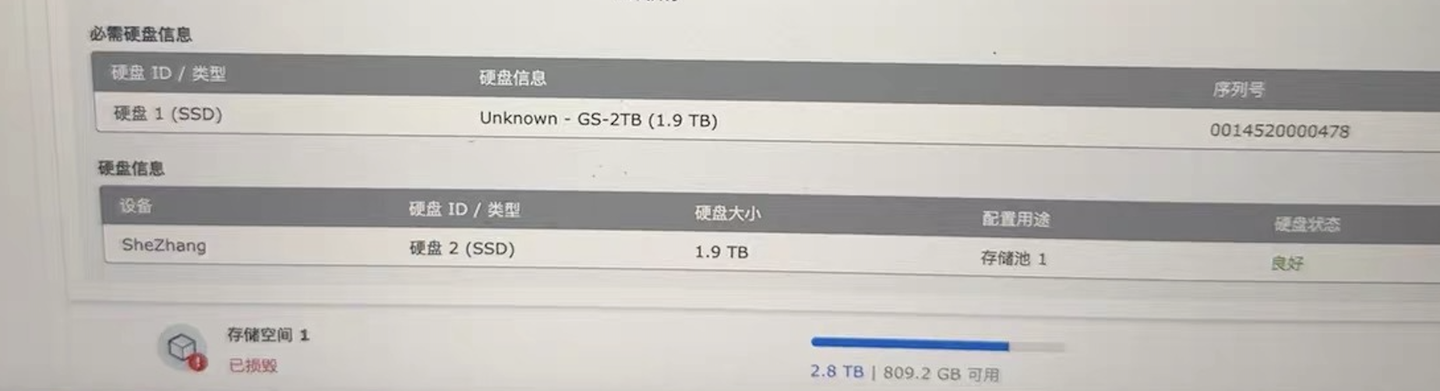 天塌了！黑群晖稳定运行2年，RAID0硬盘提示“已损毁”，NAS翻车找回数据记录