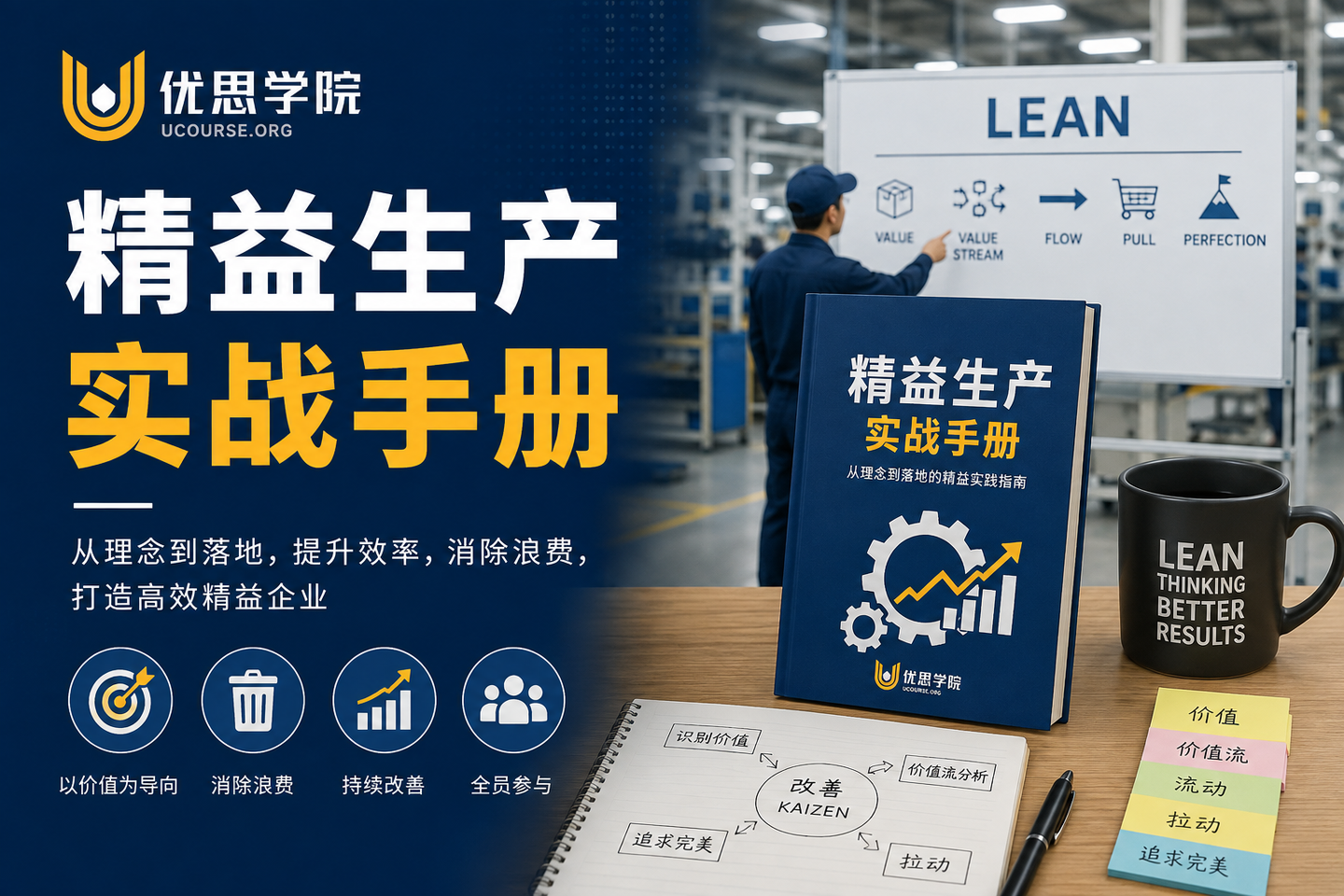 优思学院｜精益生产实战手册：从发现浪费到建立持续改善机制