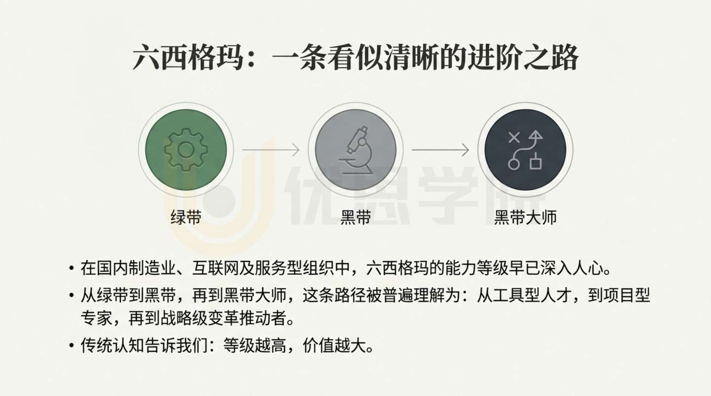 六西格玛证书等级真相超反转，绿带其实是企业的最爱！- 优思学院