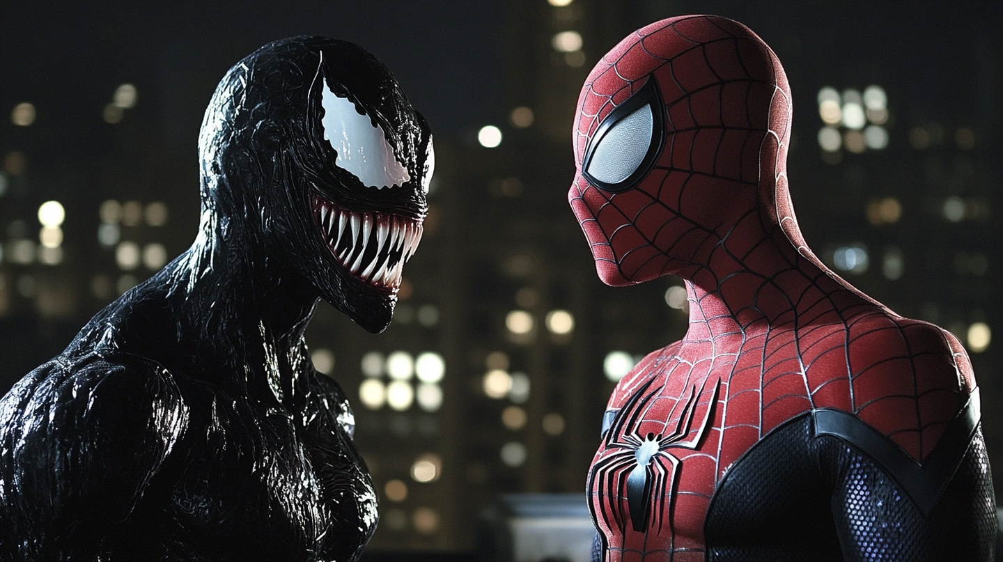 ai制作科幻电影《毒液与蜘蛛侠:共生纪元》