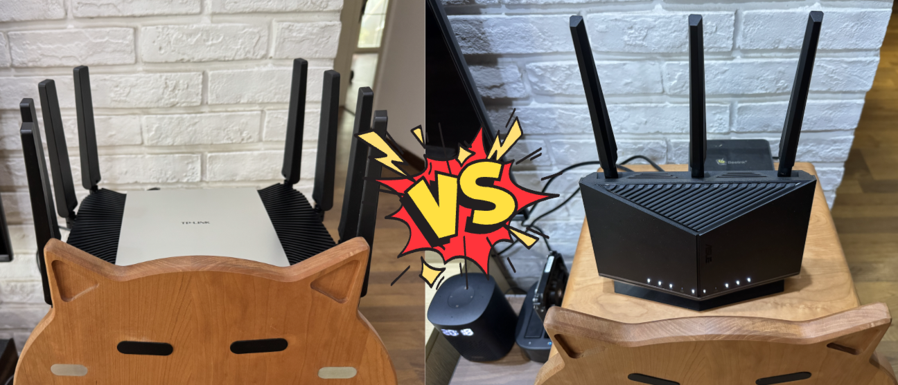 实测！7DR7299 隔双墙能跑千兆，对比华硕 BE86U 澳大利亚模式谁更强？