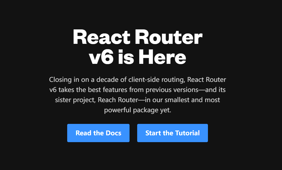 React-Router-Dom6 最佳实践