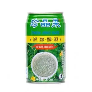 小时候喝的灌装饮料,里面有透明的一粒粒明列子的,叫什么名字?