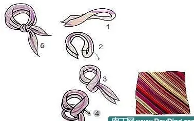丝巾蝴蝶结的打法图片