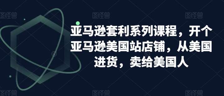 图片[1]-亚马逊美国站店铺操作教程，从美国进货，卖给美国人-暗冰资源网