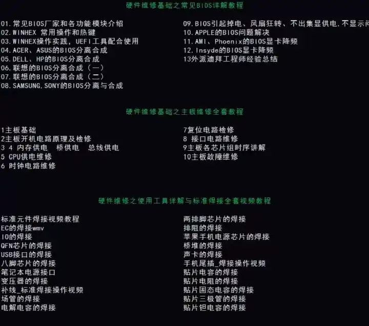 图片[4]-电脑组装与维修全套视频教程-电脑组装硬件维修故障诊断数据恢复安装系统全套自学视频教程资料【电商热销61】-暗冰资源网