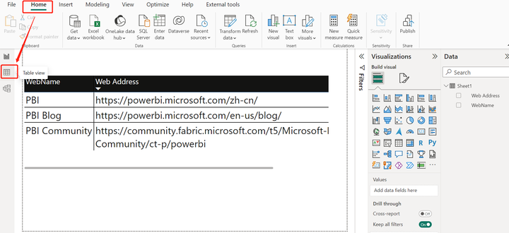 Power BI：如何在报告中使用超链接？