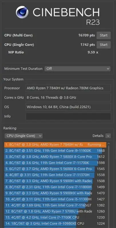 amd锐龙7840h处理器怎么样（R7 7840H的性能实测）