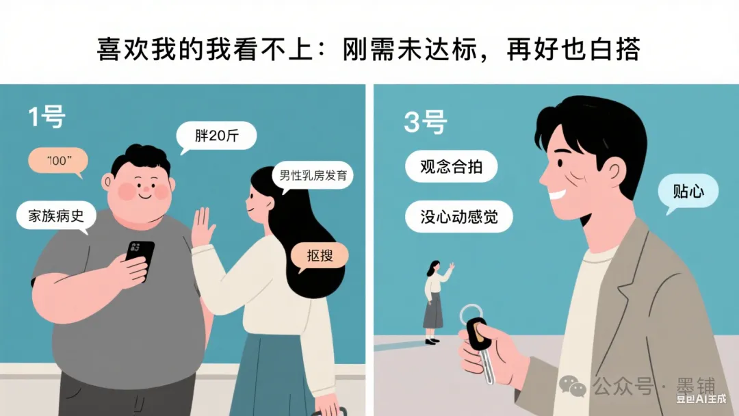 图片[5]-喜欢的看不上我，看上的我不爱：相亲哪有什么铁律，不过是没摸清自己的 “雷达”-墨铺