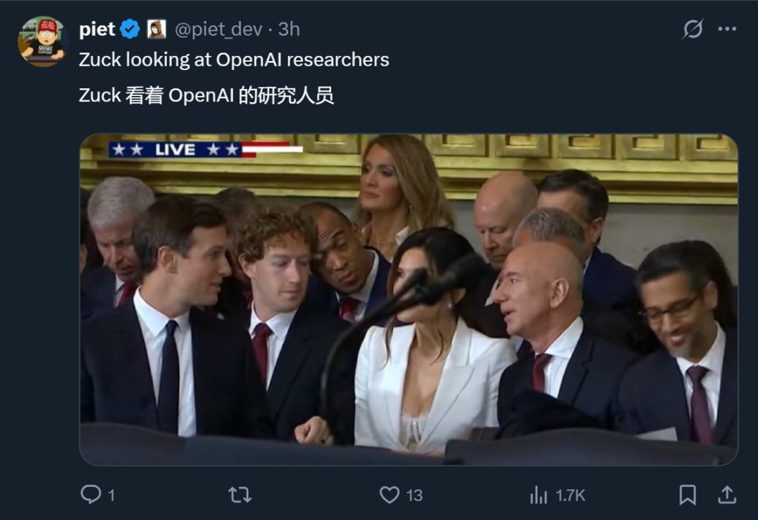 扎克伯格看OpenAI直播挖人，北大校友孙之清加入Meta