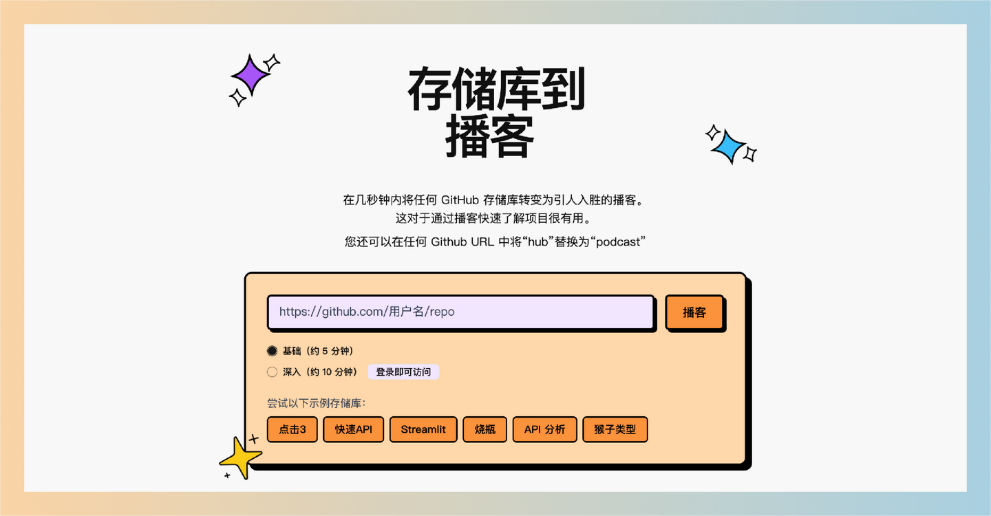 GitPodcast：将 GitHub 仓库快速转化为生动播客，用 OpenAI 和 Azure Speech SDK 技术，轻松收听代码背后的故事-墨桅博客