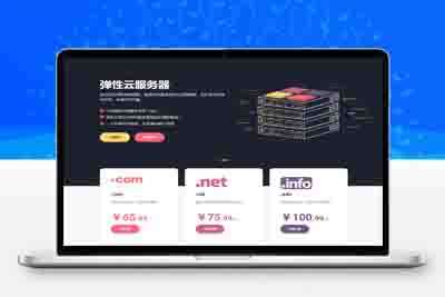 仿海外主题IDC中文模板,魔方财务