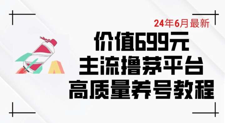 图片[1]-2024年6月最新主流撸茅台平台精品养号下车攻略【价值699】-暗冰资源网