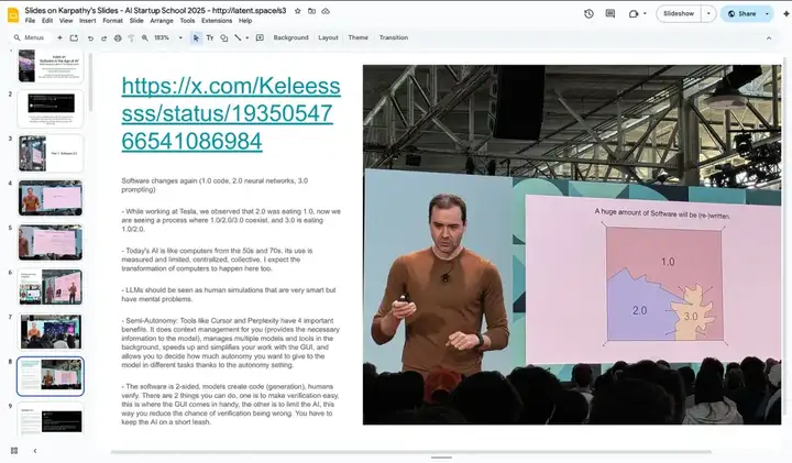 YC AI 创业营第一天，Andrej Karpathy 的演讲刷屏了