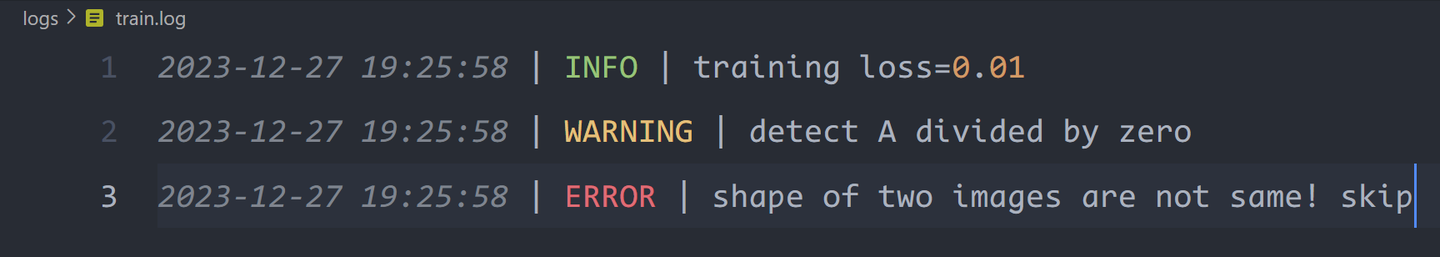 非常好用的 python 日志模块 loguru