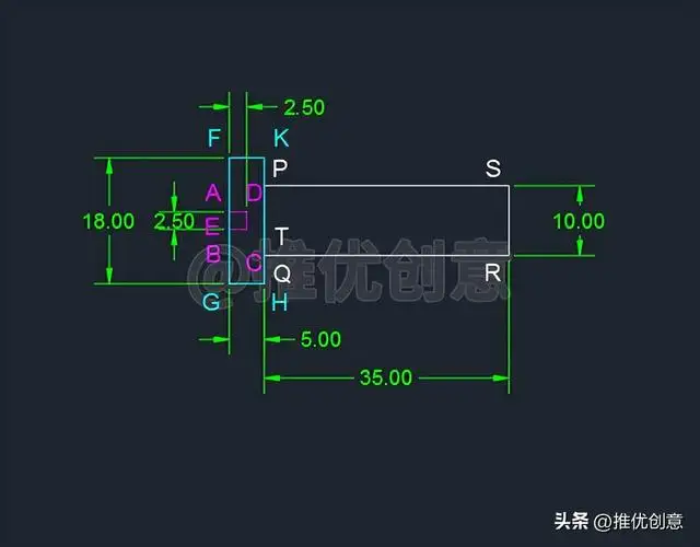 开槽沉头螺钉画法（工程制图开槽沉头螺钉画法）