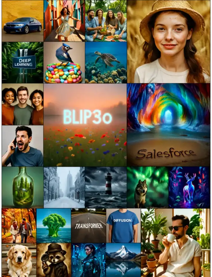 自回归+扩散！Salesforce开源统一多模态模型BLIP3-o，图像理解与生成全拿下