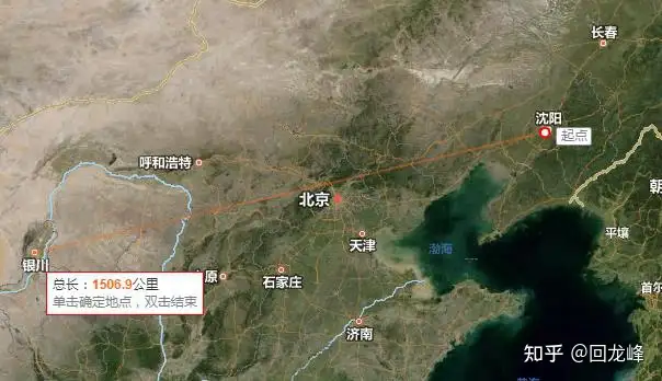 1500公里的直线距离有多远,相当于从哪里到哪里? - 知乎