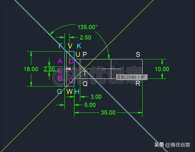 开槽沉头螺钉画法（工程制图开槽沉头螺钉画法）