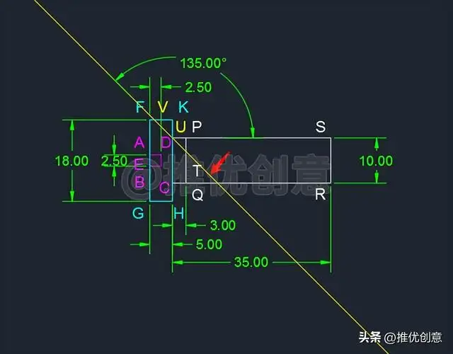 开槽沉头螺钉画法（工程制图开槽沉头螺钉画法）