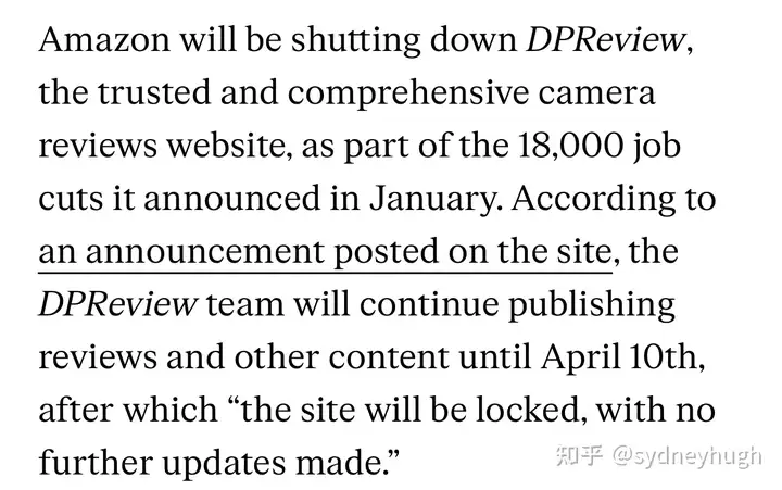 如何评价 DPReview即将关站？ - 知乎