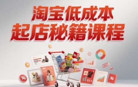 图片[1]-淘宝低成本起店系统课【2025外面售价398】助你快速起店，实现弯道超车-暗冰资源网