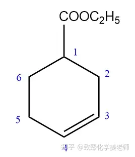 3,4-二甲基-3-环己烯甲酸乙酯   怎么写结构式?
