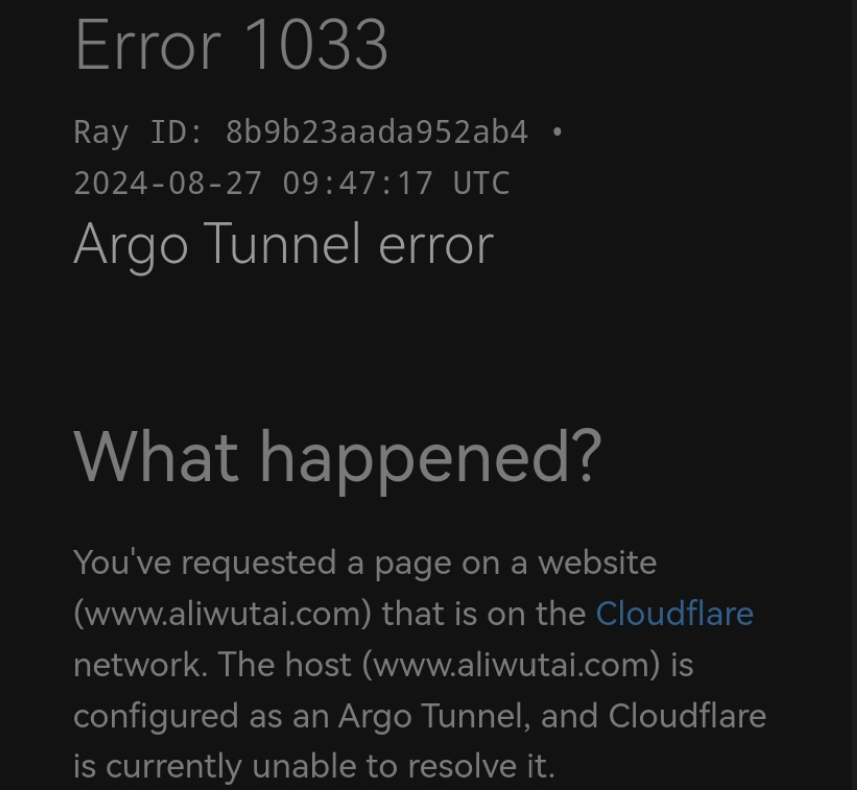 切换网络引起的cloudflare Zero Trust故障报错1033-墨铺