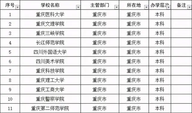 重庆二本学校有哪些大学（重庆最好的二本大学排名介绍）