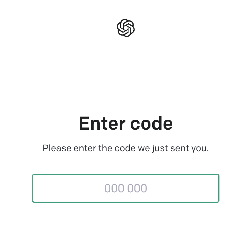 Receive Verification Code