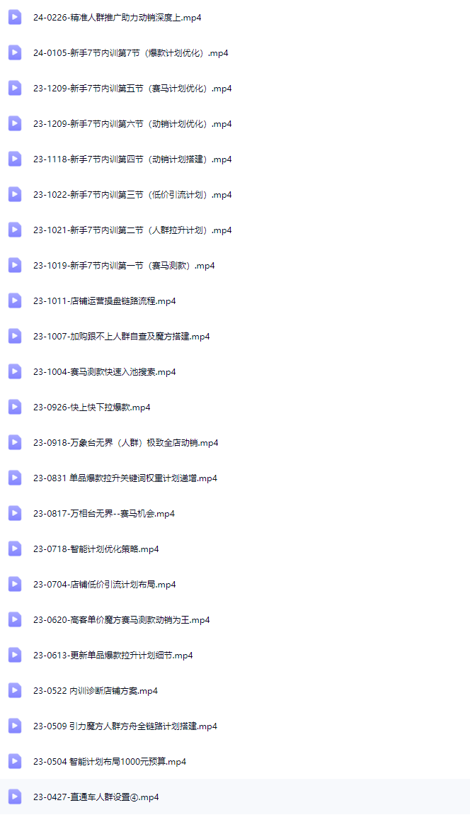 图片[6]-老邓电商-2025淘宝开店运营教程直通车7月重磅更新 (价值3980元)_-每日必学网