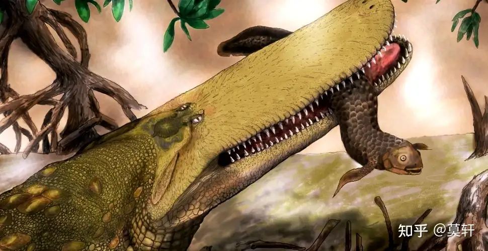 鳄鱼和恐龙是一个时期，为什么鳄鱼留了下来，恐龙灭绝了？难道鳄鱼更加强大？