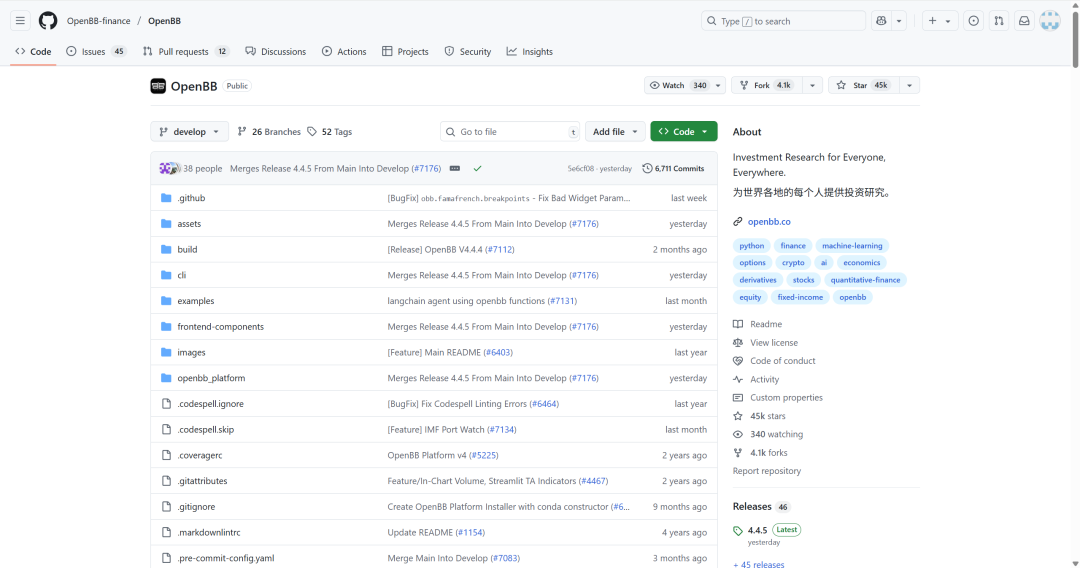世界首个开源金融平台，Github上4万人Star！