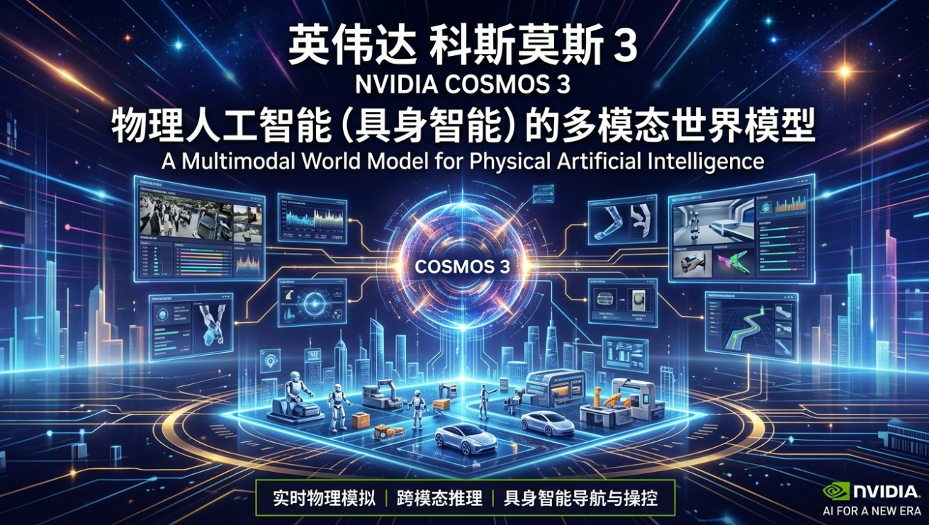 刚看完 GTC 2026，NVIDIA Cosmos 3：面向物理人工智能的全模态世界模型，让我对 Physical AI 彻底上头了