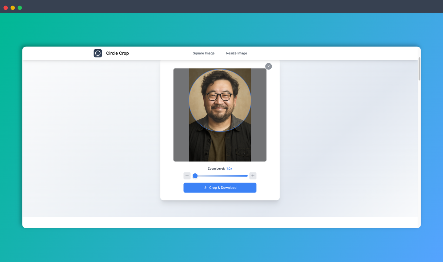 Circle Crop：免费在线图片圆形裁剪工具，上传图片，几步操作就能得到一张完美的圆形图片，还带有透明背景！