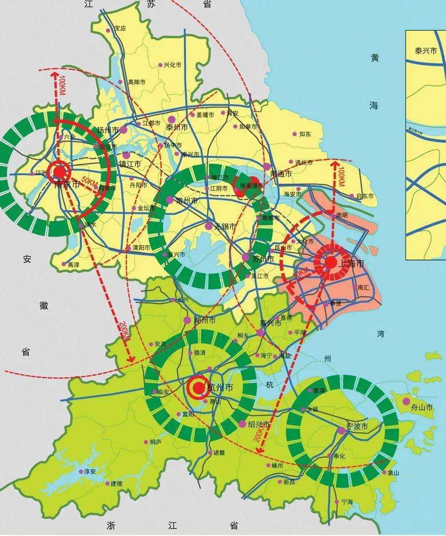 长三角是指哪几个城市（长三角7个核心城市）