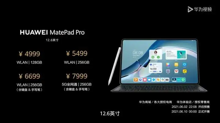 如何评价华为MatePad Pro 12.6寸国内4999 元起的定价？反映怎样的市场