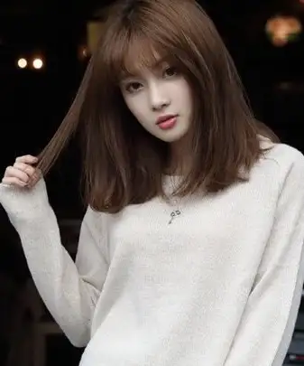 脸大且圆 黑发 可以剪齐肩短发吗? - 知乎