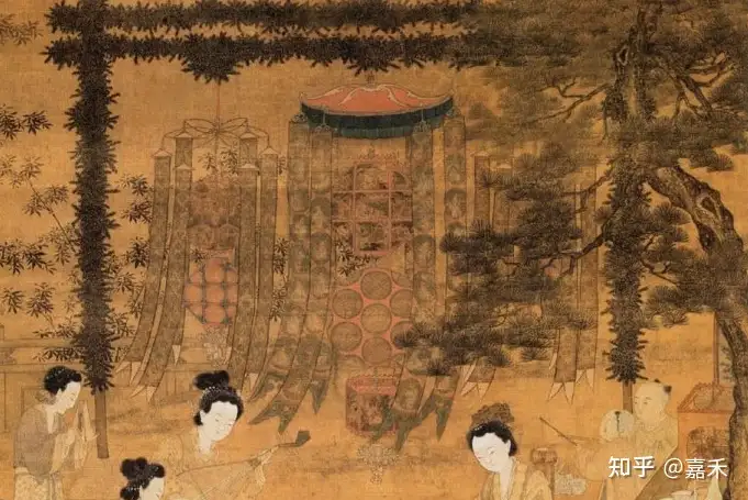 关于这种灯笼架子的形式中国古代有相关古画图之类的吗？ - 知乎