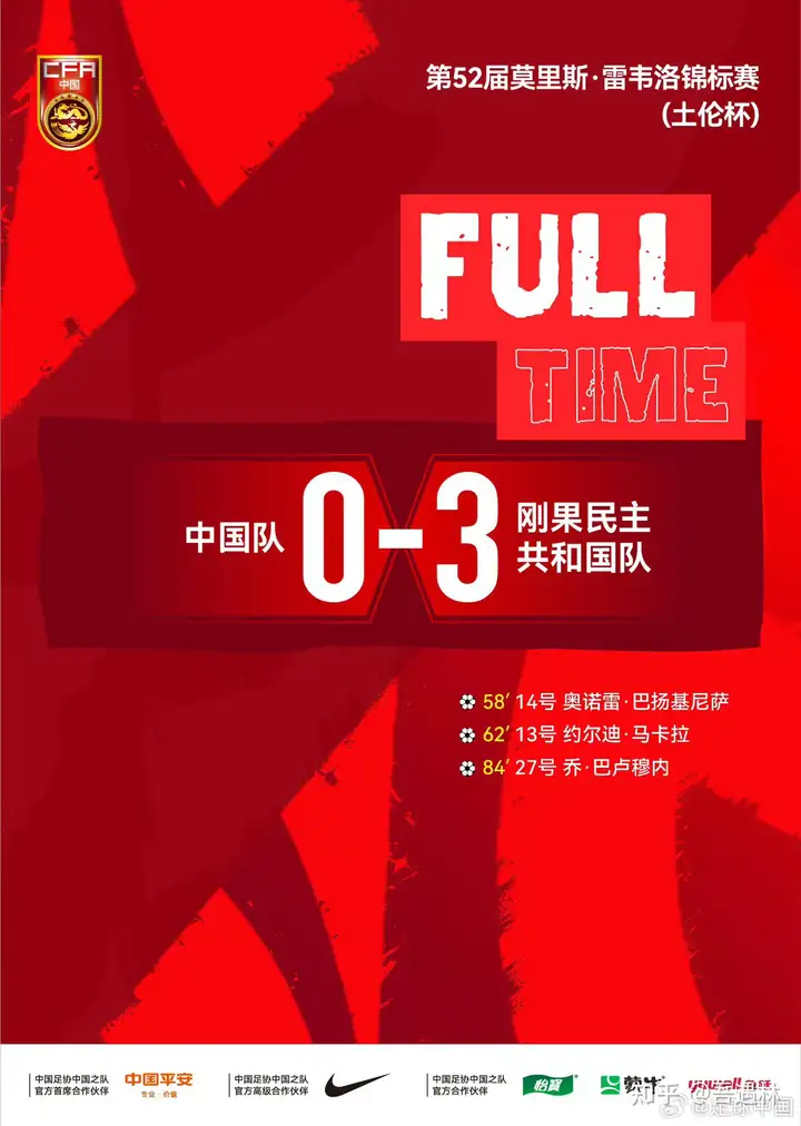 如何评价土伦杯第二轮中国U19队0:3输给民主刚果U23队？